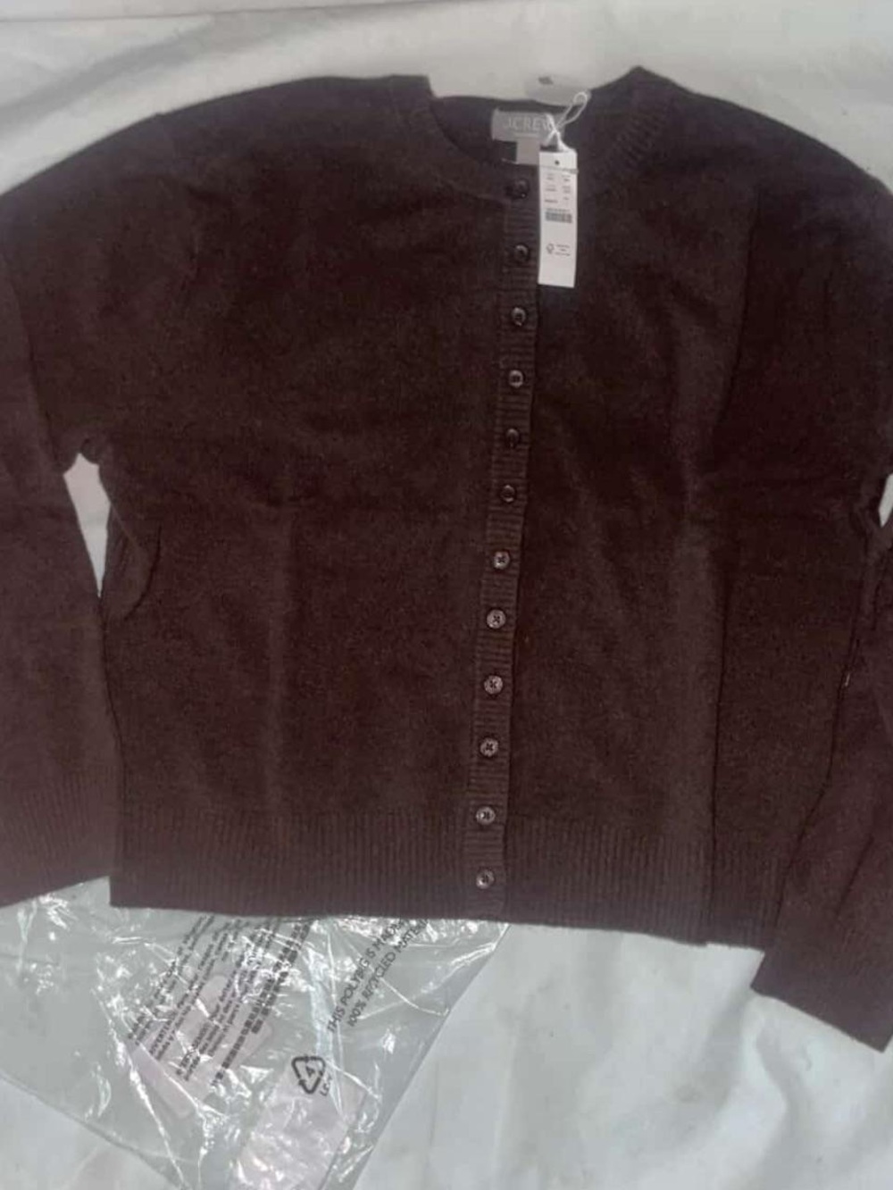 J. Crew Dark Brown Knit Cardigan